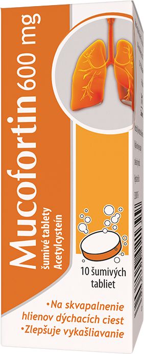 Zdrovit Mucofortin 600mg 10 šumivých tabliet