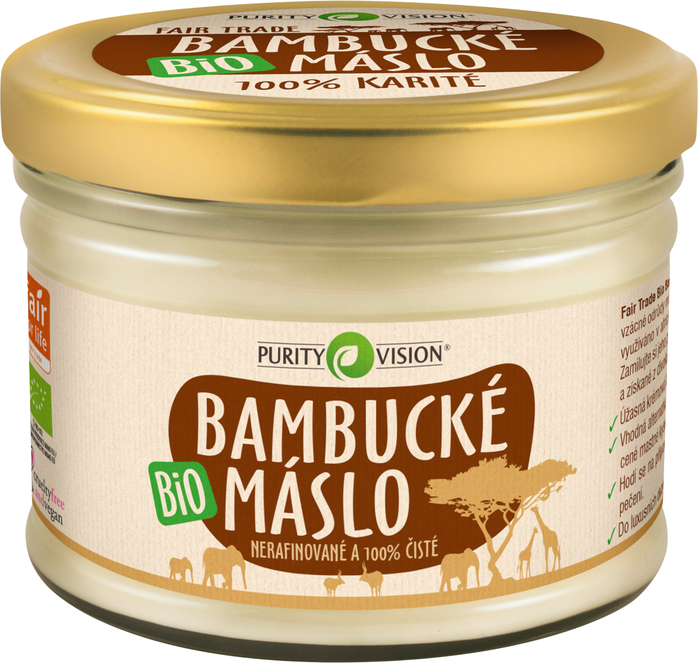 Purity Vision BIO Bambucké maslo 350 ml