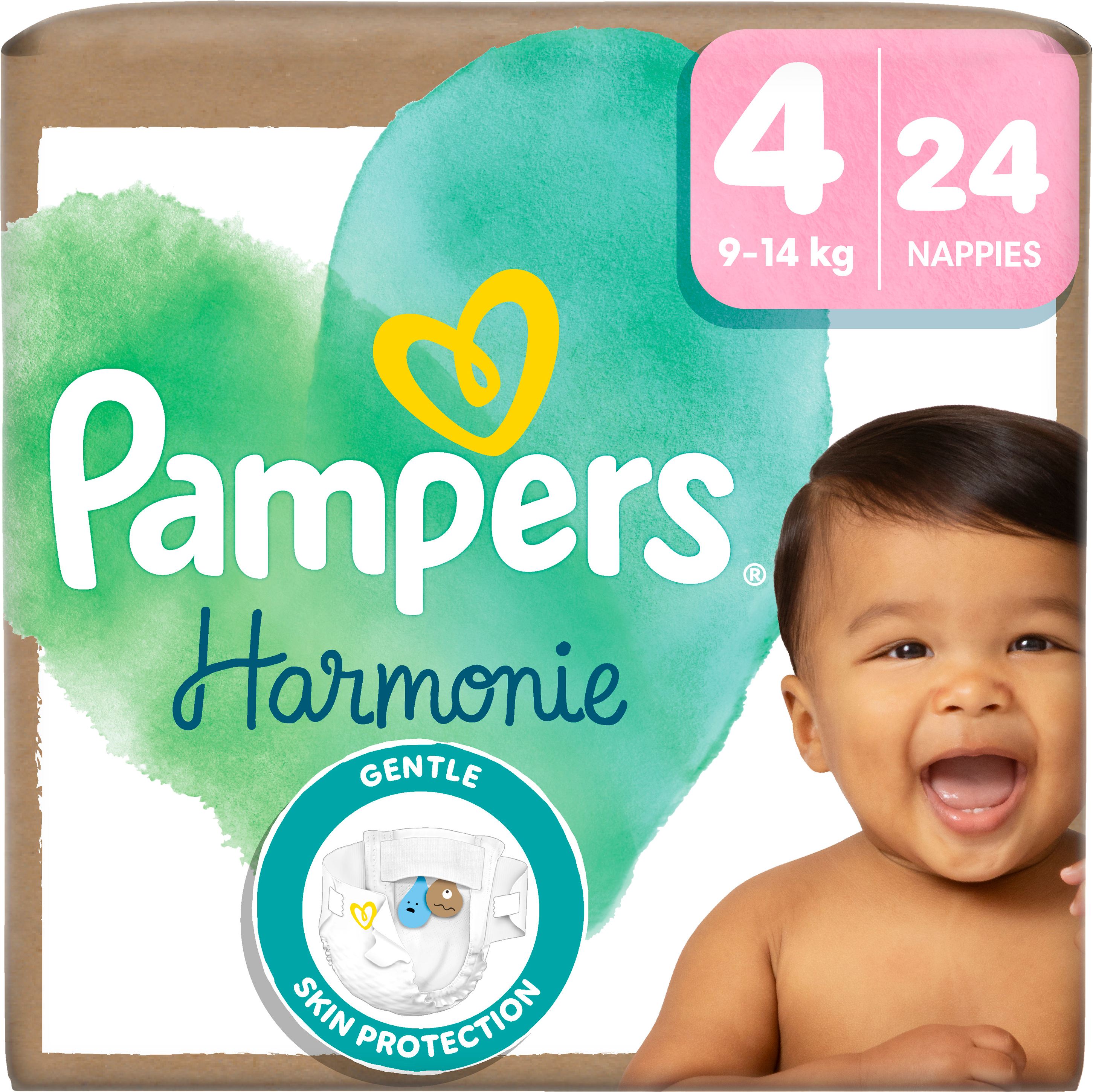 Pampers Harmónia Plienky veľkosť 4, 9-14 kg, 24 ks