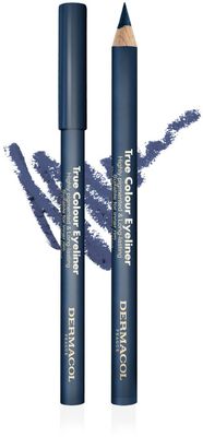 Dermacol True colour drevená ceruzka na oči - Dark Blue 4 g