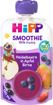 HiPP BIO Smoothie Jablko-Hruška-Čučoriedky 120 ml
