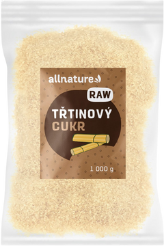 Allnature Trstinový cukr nerafinovaný RAW 1000 g
