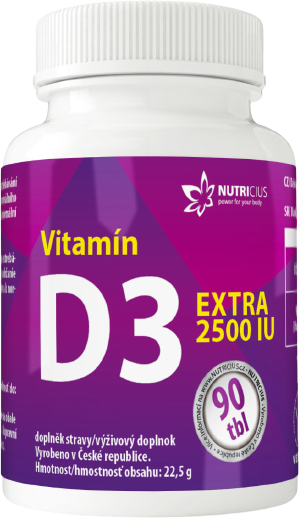 Nutricius Vitamín D3 Extra 2500 IU 90 tabliet