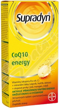 Supradyn CoQ10 Energy 30 šumivých tabliet