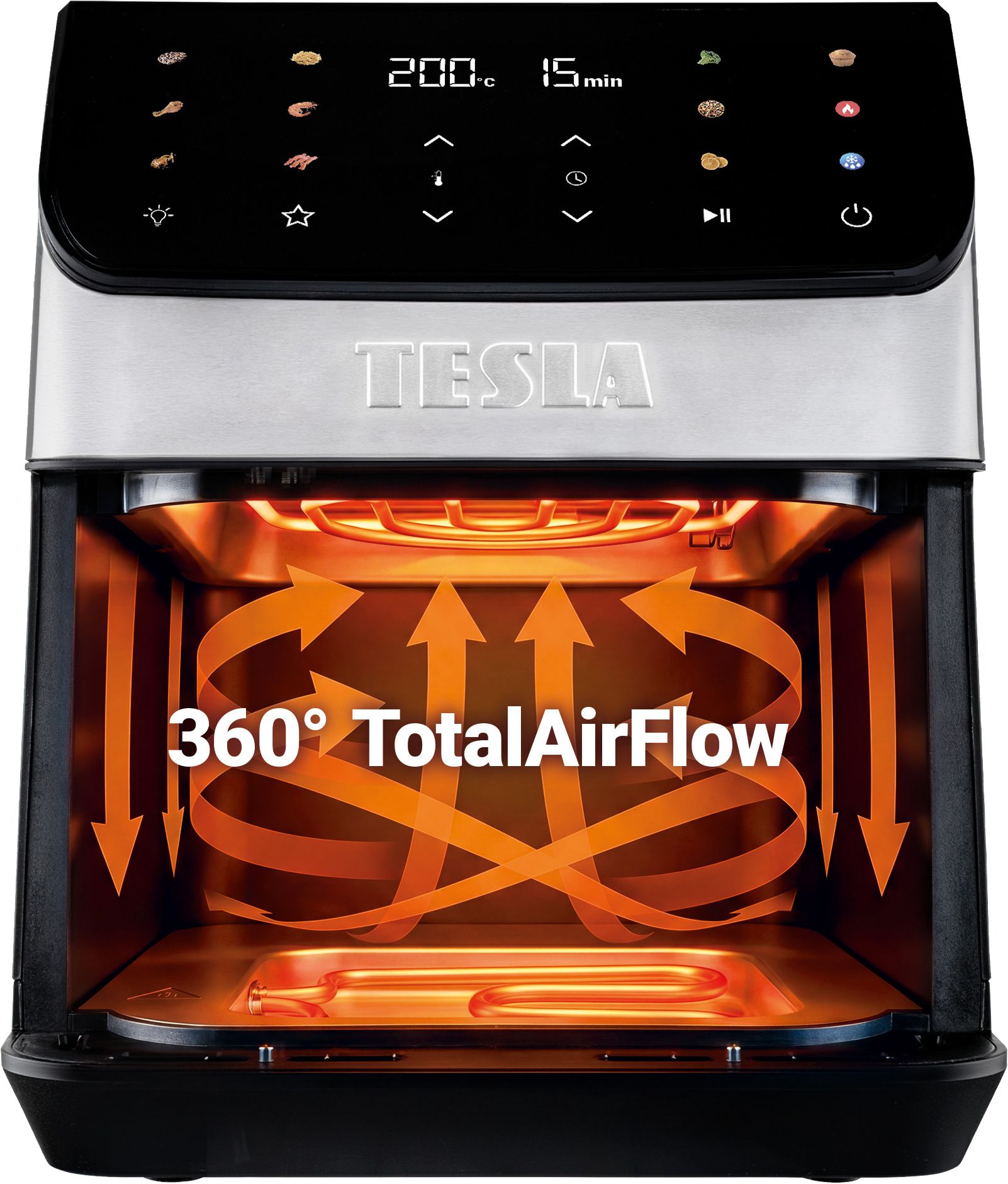 Tesla AirCook DualHeat QD65 XXL - multifunkčná duálna digitálna teplovzdušná fritéza
