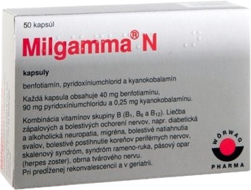 Milgamma N trojkombinacia vitaminov 50 kapsúl