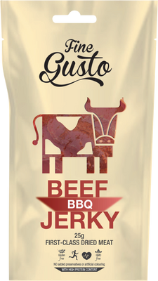 Fine Gusto Hovädzie Jerky BBQ 25 g