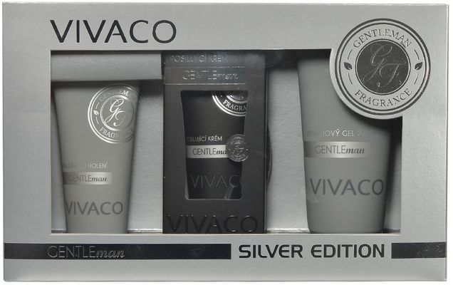 Vivaco Darčeková kazeta pánskej kozmetiky Gentleman Silver