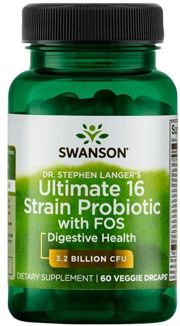 Swanson Ultimate 16 Probiotických kmeňov 60 kapsúl
