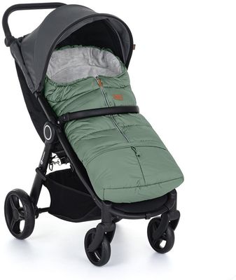 Petite&Mars Set zimný fusak Jibot 3v1 + rukavice na kočík Jasie Pale Eucalypt