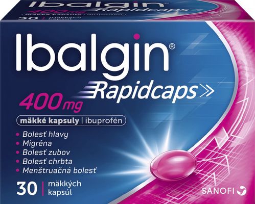 Ibalgin Rapidcaps 400 mg 30 kapsúl