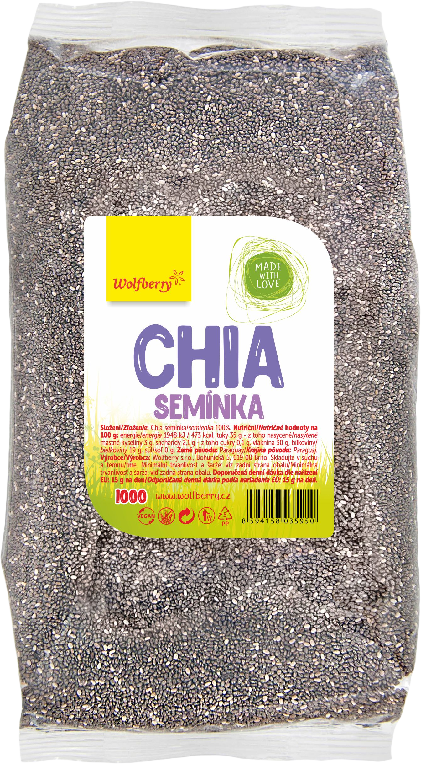 Wolfberry Chia semienka 1 kg