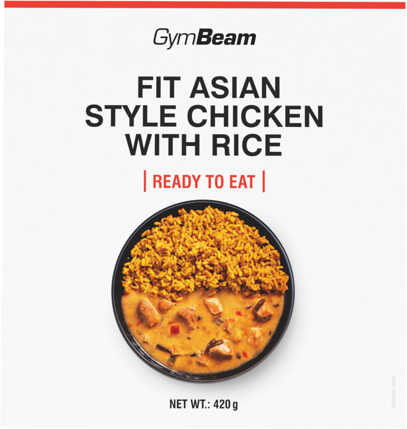GymBeam FIT Kuracie s ryžou na ázijský spôsob Ready to eat 420 g