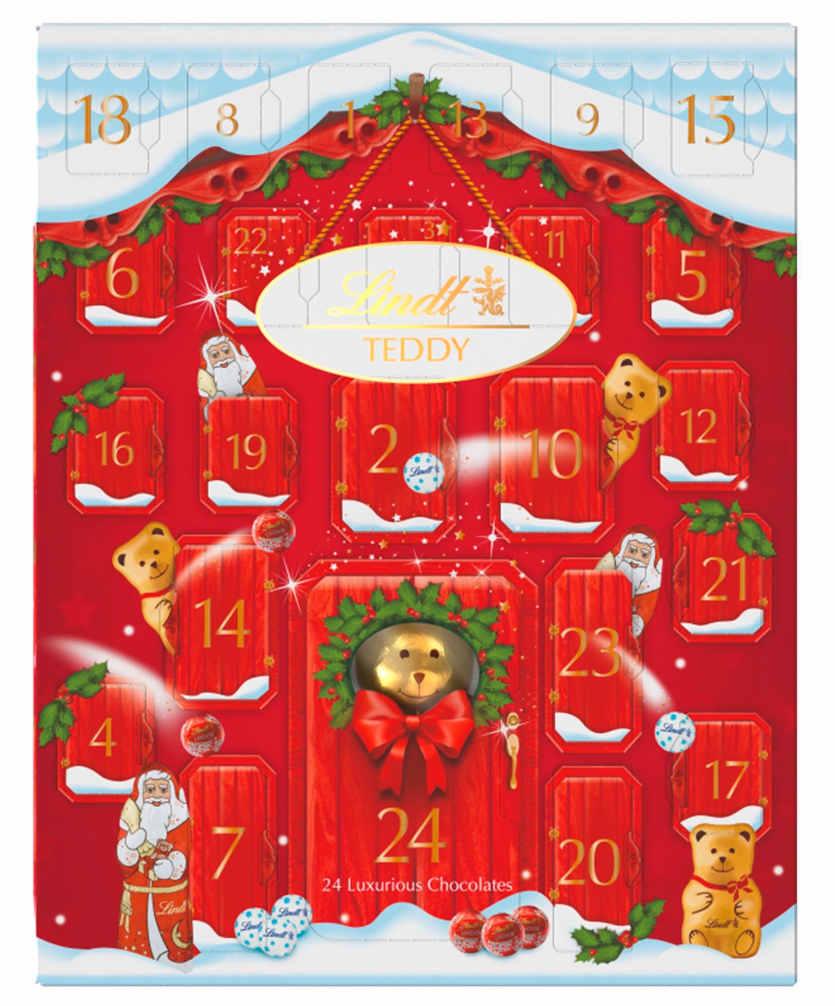 Lindt Teddy adventný kalendár 243 g