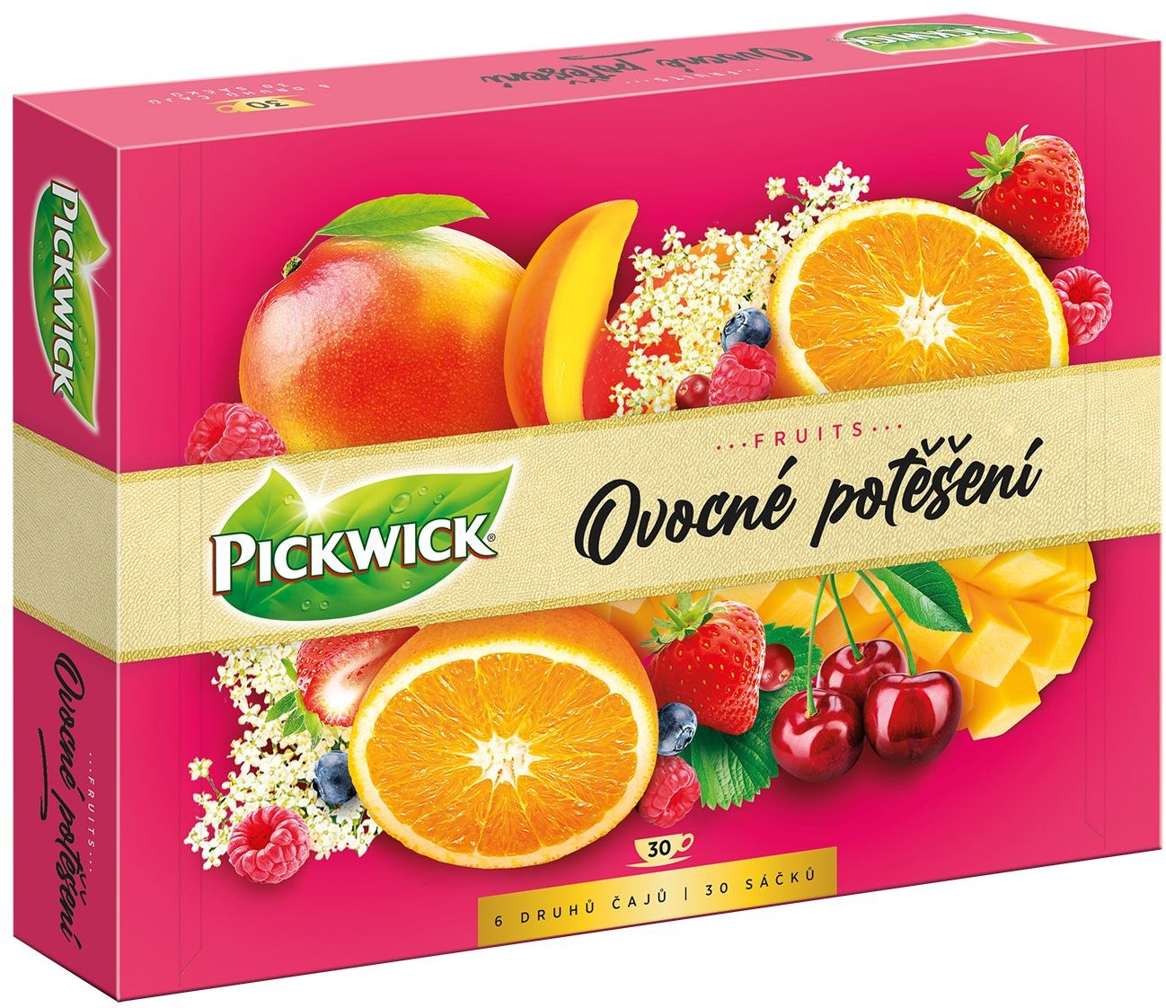 Pickwick Ovocné potešenie - Kolekcia ovocných čajov 30 x 58 g