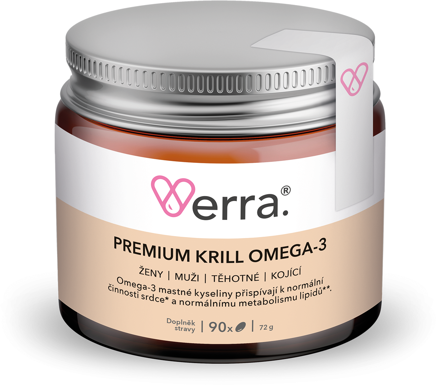 Verra Premium Krill Omega-3 90 mäkkých kapsúl
