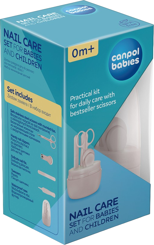 Canpol babies Set manikúra pre deti modrá