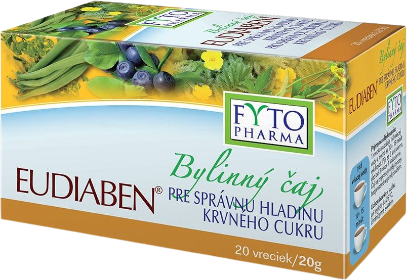 Fytopharma Diabetický čaj Eudiaben 20 x 1 g