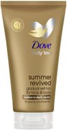 Dove samoopaľovacie telové a pleťové mlieko Summer revived Medium to dark 75 ml