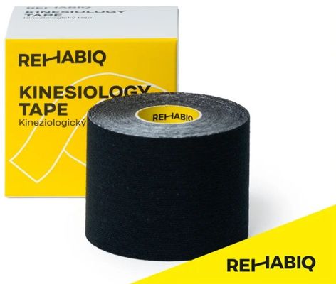 Rehabiq Kinesiology Tape, tejpovacia páska čierna 5 m