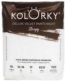 Kolorky DELUXE VELVET PAINTS NIGHT Sleepy veľ. XL (12-16 kg) 17 ks