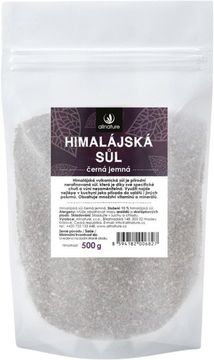 Allnature Himalájska soľ čierna jemná 500 g