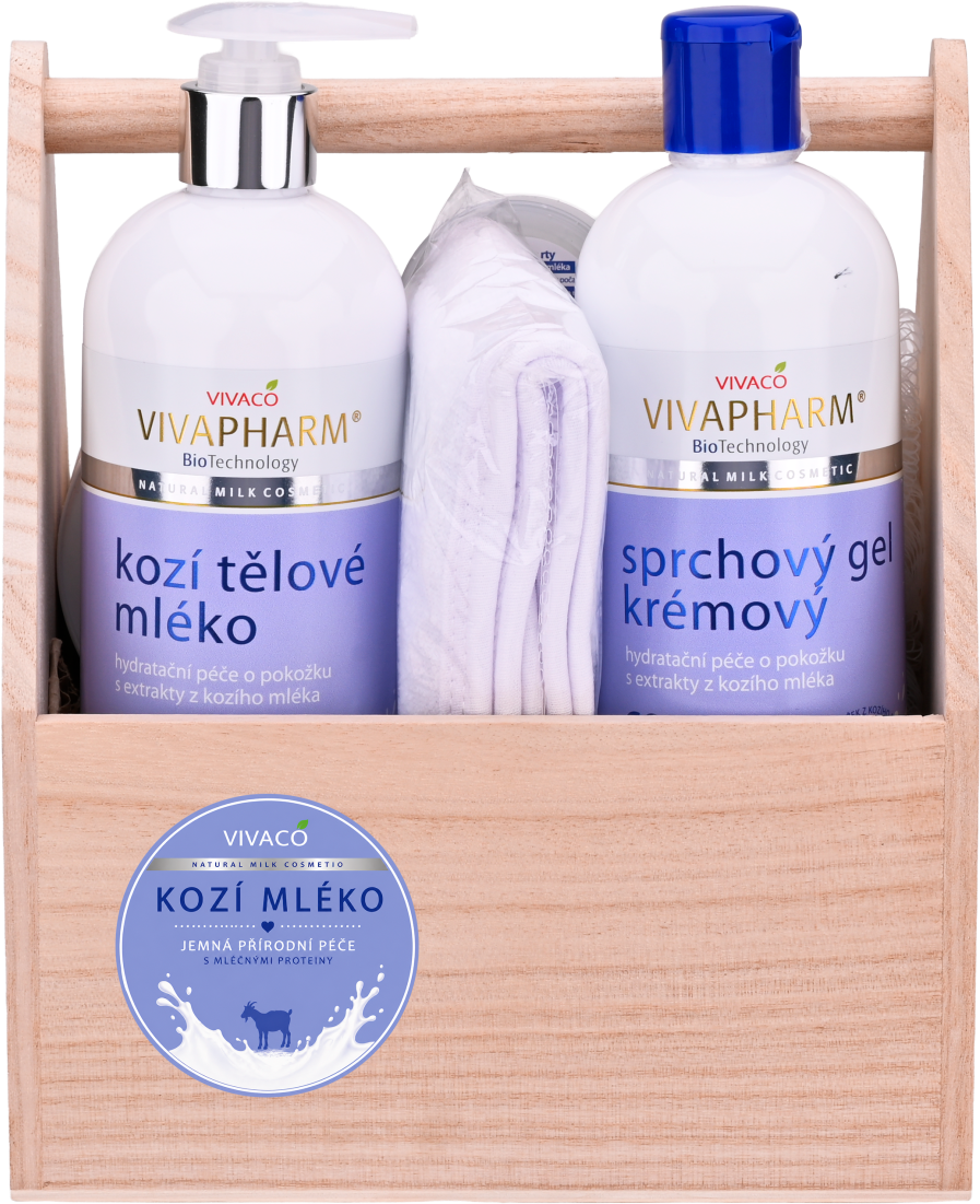 Vivaco Darčeková kazeta kozmetiky s kozím mliekom