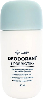 Lobey Deodorant s prebiotikami 50 ml