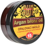 Vivaco Opaľovacie maslo s arganovým olejom pre rýchle zhnednutie SPF15 200 ml