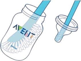 Philips Avent Kefka na fľašu a cumlík