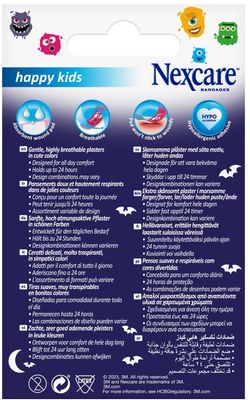 3M Nexcare Happy Kids náplasť strašidielka 20 ks