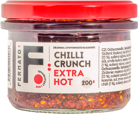 Fermato Sečuánsky chilli olej - Crunch Extra Hot 200 g