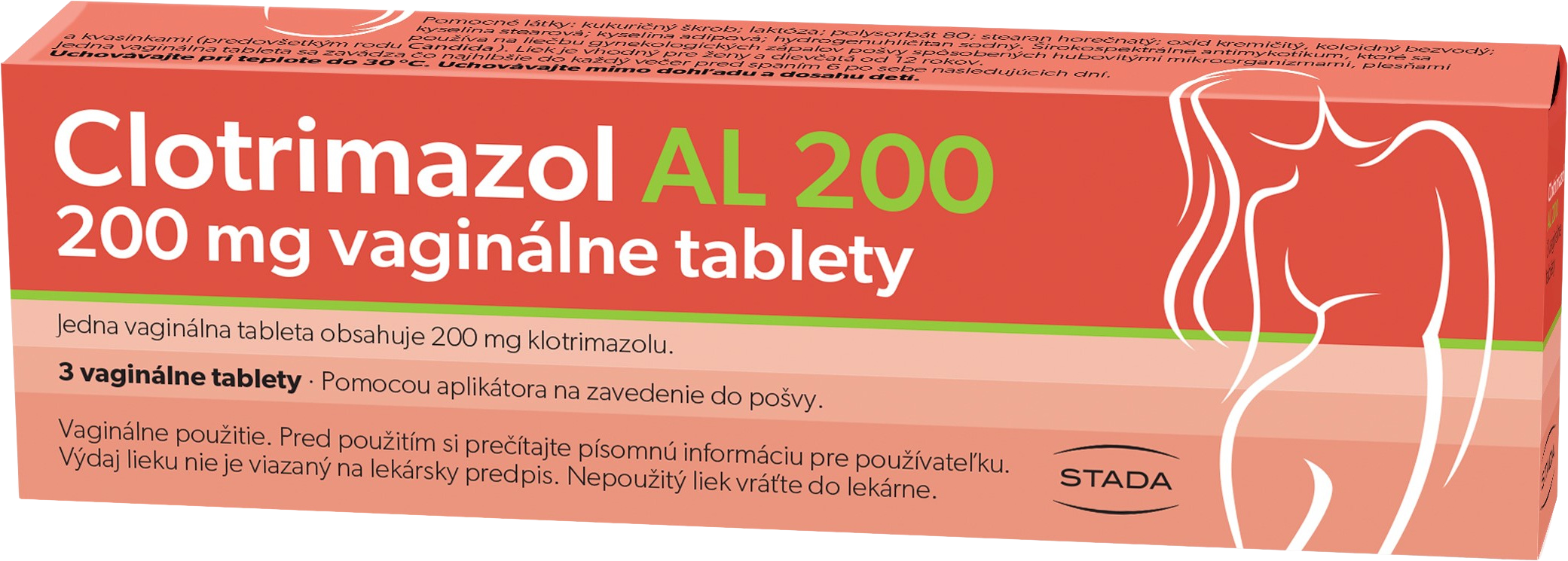 Clotrimazol AL 200mg vaginálne 3 tabliet