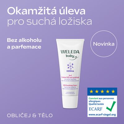 Weleda 3v1 DERMA Upokojujúci SOS krém 50 ml