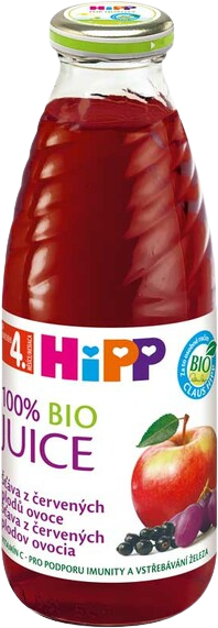 HiPP Organická červená ovocná šťava so železom 500 ml