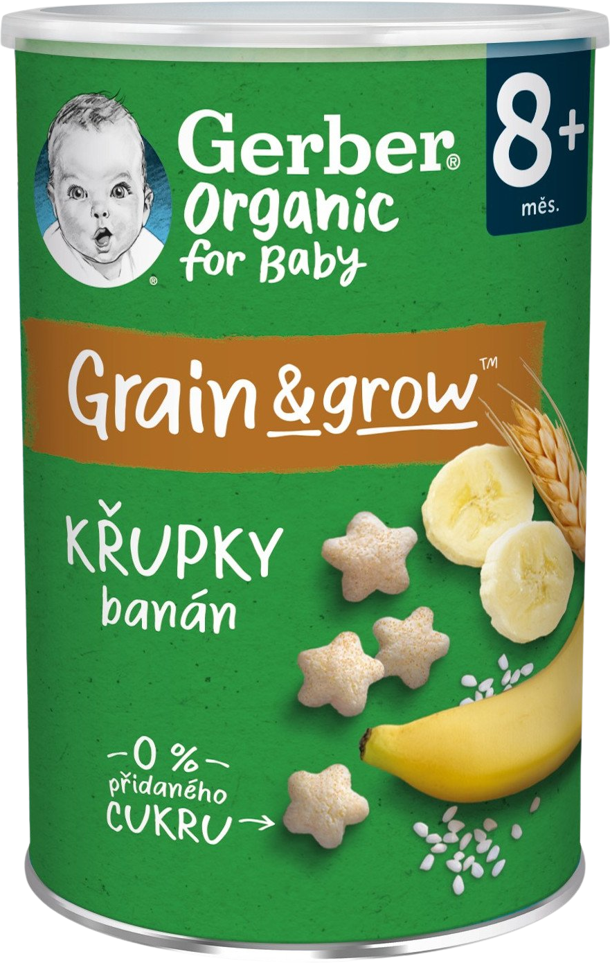 Gerber Organic chrumky banánovej 35 g