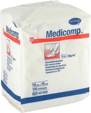 Hartmann MEDICOMP kompres z netkaného textilu nesterilný 100 ks 100 ks