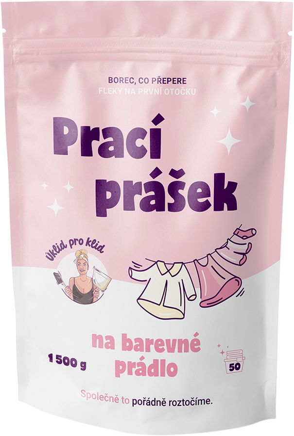 Úklid pro klid Prací prášok na farebnú bielizeň 1.5 kg