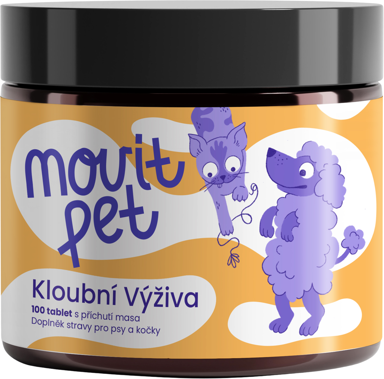 MOVit Energy PET Kĺbová výživa s príchuťou mäsa 100 tabliet