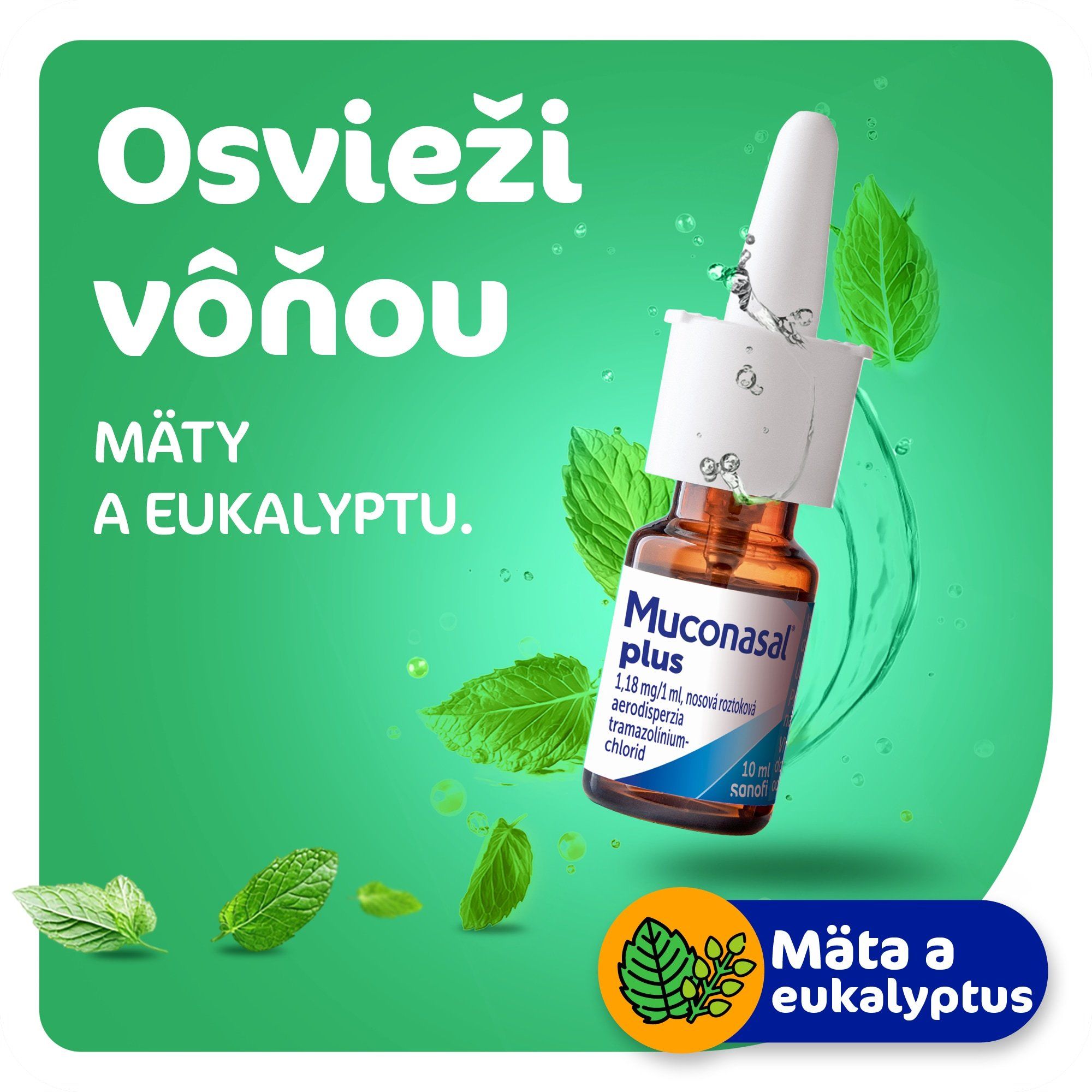 Muconasal Plus nosný sprej 10 ml