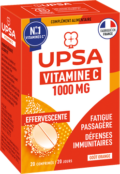 UPSA Vitality Vitamín C 1000 mg, šumivé tablety 20 ks