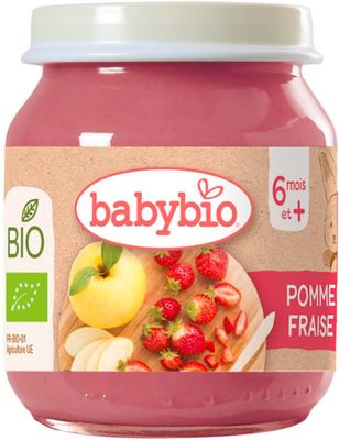 Babybio Bio jablko a jahody 130 g