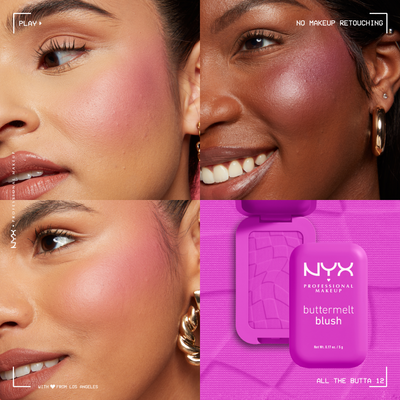 NYX Professional Makeup Buttermelt Blush 12 All The Butta púdrová lícenka