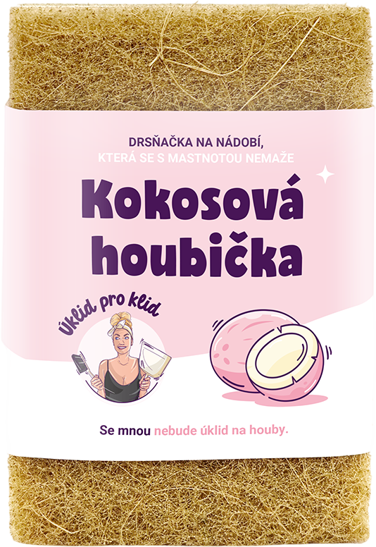Úklid pro klid Kokosová hubka na riad 2 ks