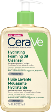 CeraVe Hydratačný čistiaci penivý olej s obsahom 3 esenciálnych ceramidov a lipidov 473 ml
