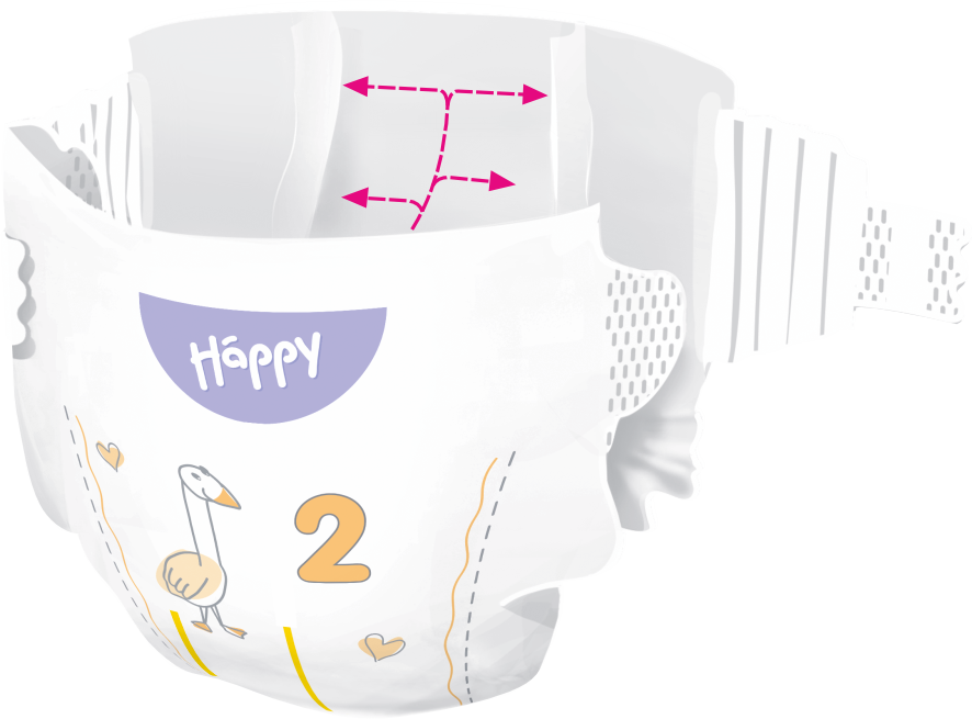 Bella Baby Happy Soft&Delicate Mini (3-6 kg), 78 ks
