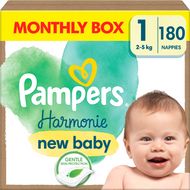 Pampers Harmonie Baby veľ.1 - Mesačný balík 180 ks