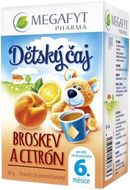 Megafyt Detský čaj Broskyňa a citrón BIO 20 x 2 g