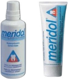 Meridol® Sada ústnej hygieny zubná pasta 75 ml + ústna voda 400 ml