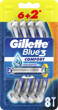 Gillette Blue3 Comfort Jednorázový holiaci strojček 8 ks